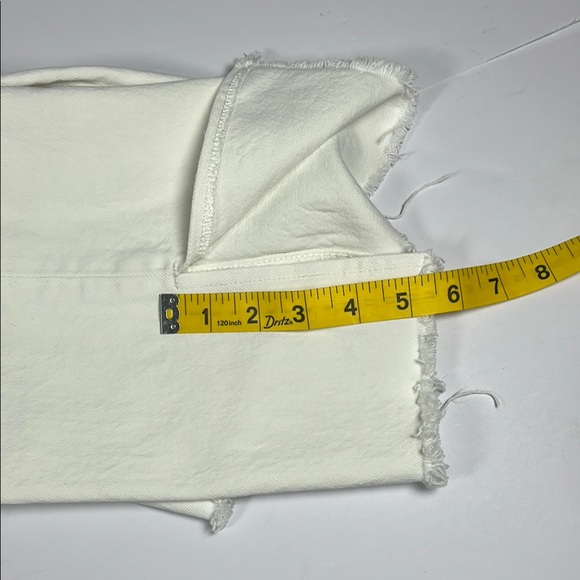 Abercrombie & Fitch Ultra High Rise Kick Flare White Denim Sz 30/10R - Picture 9 of 11